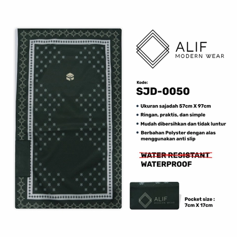 ALIF SAJADAH TRAVEL / SAKU / PORTABLE / ( ALIF MODERN WEAR SJD-0050 ) all variant all variant